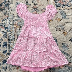Pink Paisley Puff Sleeve Dress by Hollister